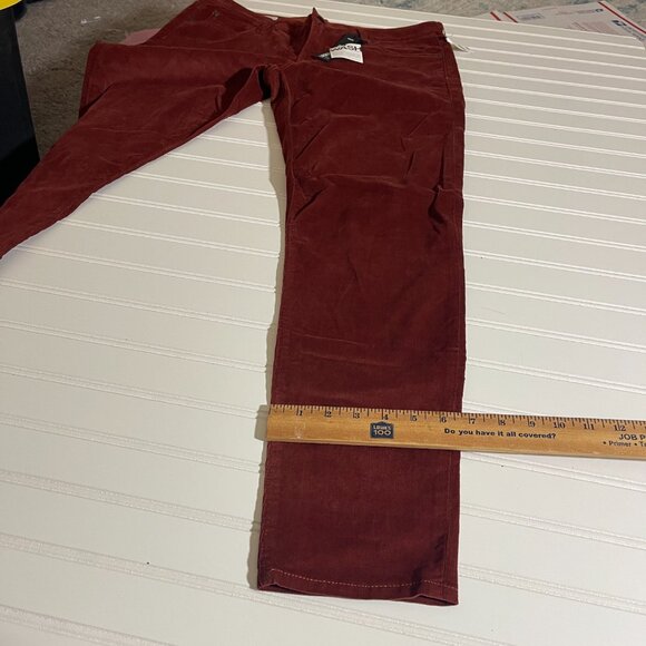 NWT GAP 1969 Sateen Corduroy Brown/Orange Leggin Jeans, Size 32/14 R - Picture 13 of 15